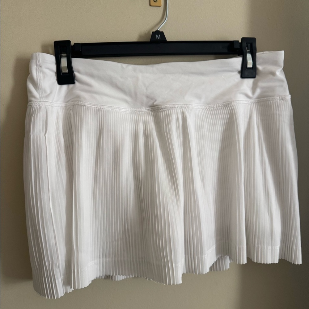 Lululemon White Pleated Skirt